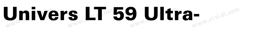 Univers LT 59 Ultra字体转换
